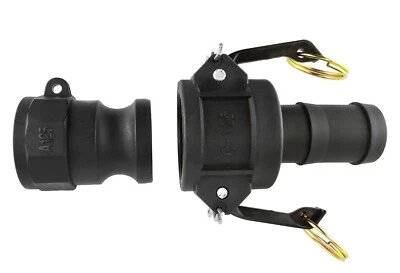 Camlock layflat hose/dirty water pump fitting type A + C-female thread-barb tail