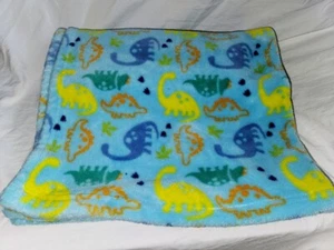 Baby Gear Blanket Soft Plush Lovey Dino Dinosaurs Yellow Orange - Picture 1 of 12