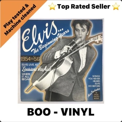 Elvis Presley - The Beginning Years, 1954 To '56 US Vinyl Lp + Extras See Pics - Image 1 of 4