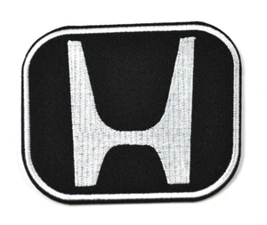 Parche bordado con logotipo de Honda Cars coche EE. UU. parche negro - Imagen 1 de 2