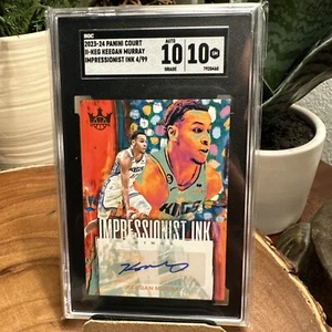 2023-24 Panini Court Kings - Tinta impresionista #II-KEG Keegan Murray 4/99 SGC 10 - Imagen 1 de 3