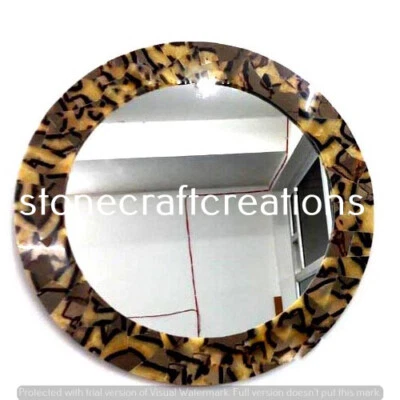 Wall Mirror, Mirror Circle Large Wall Mirror , Gemstone Wall Mirror Home Decor - Image 1 of 4