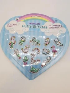 Animal Metallic Puffy Stickers - Picture 1 of 6