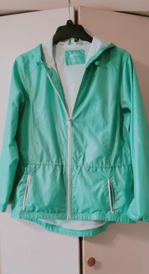 Style Co Sport Jacket Raincoat Large Water-Resistant Hood Windbreaker Zip ANORAK - Image 1 of 4