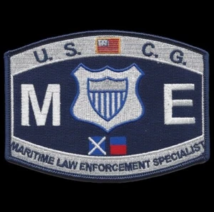 ME MARITIME LAW ENFORCEMENT SPECIALIST HAT PATCH RATING US COAST GUARD PIN UP - Picture 1 of 24