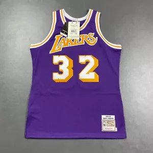 100% Authentic Magic Johnson Mitchell & Ness 84 85 Lakers Jersey Size 44 L Mens - Picture 1 of 6