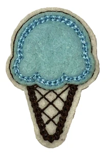 Patch zum Aufnähen für Kleidung Rucksäcke Hüte Jacken Hosen GRÜN ICE CRAM SIGN A83 - Bild 1 von 3