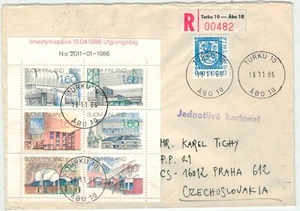 Finland Mi# 987-92 New Finnish architecture Reg-cover CSR - Picture 1 of 1