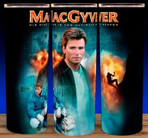 Bicchiere tazza MacGyver anni 80 show televisivo 20 oz - Foto 1 di 3