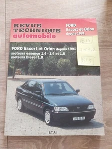 Revue technique FORD ESCORT ORION CLIPPER CABRIOLET 1.4 1.6 1.8 D TD XR3 i GHIA - Picture 1 of 24