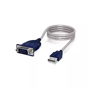 6ft USB 2.0 DB9 Male Serial Port Cable Sabrent CB-DB9P - Blue - Picture 1 of 1