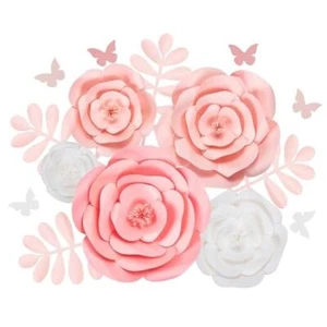 Large Paper Flowers Decorations for Wall, Wedding, Bridal Shower, Baby - Picture 1 of 7