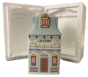 CELERY Lenox Spice Village 1989 Jar House Vtg Replacement W Styrofoam Grannycore - Picture 1 of 8