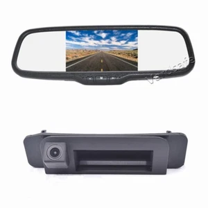 Clip-on Mirror Monitor & Reverse Camera for Mercedes Benz C Class W205 CLA W117 - Picture 1 of 8
