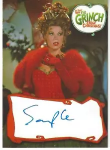 The Grinch Stole X-mas Christine Baranski Autograph Card BA1 SAMPLE in Blue  - Picture 1 of 2