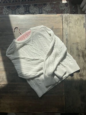 Suéter Polo Ralph Lauren Grueso Marfil Tejido Aran Foto 1 de 4