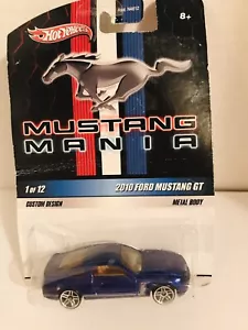 Hot Wheels 2010 Ford Mustang GT Mustang Mania Series #P5661 NRFP 2009 Blue 1:64 - Picture 1 of 4
