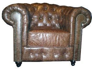 Chesterfield Sessel Couch Klassischer Polster Relax Designer Relax Neu - Bild 1 von 12