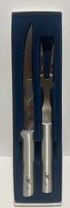 Vintage 2-teiliges Rada Besteck Tranchierset Edelstahl 10,75” Messer & 9,5” Gabel Neu im Karton - Bild 1 von 8