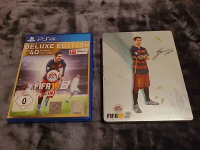 FIFA 16 - Deluxe Edition SONY PS4 - PlayStation 4 - Neuwertig inkl. MESSI Hülle! - Bild 1 von 4