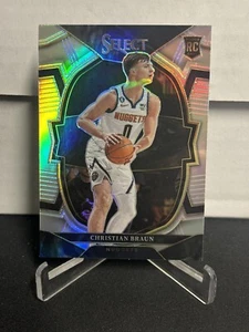 2022-23 Panini Select Christian Braun Silver Prizm RC Concourse #85 Rookie - Bild 1 von 2