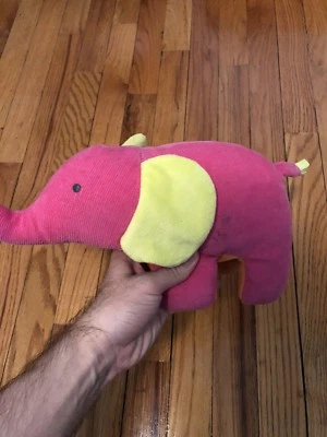 Peluche Carters Elefante Rosa 12" Peluche Pana Naranja Bebé Muñeca Niñas Foto 1 de 4