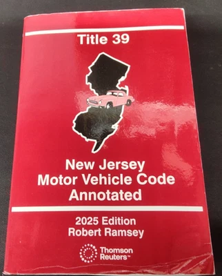 Title 39 New Jersey Motor Vehicle Code Annotated 2025 Edition Robert Ramsey PB - Image 1 of 4