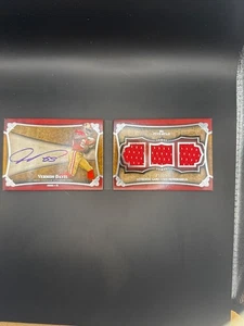 vernon davis topps 5 star auto, game used patch 2011 21/35 - Picture 1 of 4