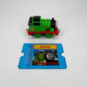 Thomas The Train & Friends Percy Take N Play Along metallo pressofuso 2002 con scheda - Foto 1 di 5