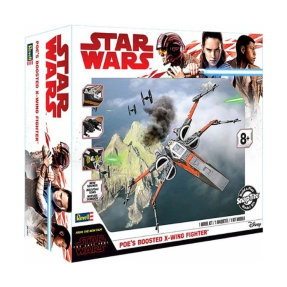 Revell/Monogram Star Wars Model Poe's Boosted X-Wing Fighter (1/78 Scale) New - Image 1 of 1