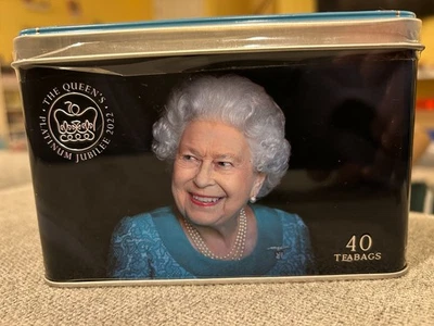 NUEVO HM REINA ISABEL II JUBILEO DE PLATINO 2022 INGLÉS DESAYUNO TÉ 40 BOLSAS LATA Foto 1 de 4