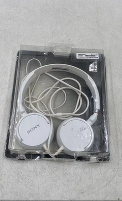 Auriculares Sony MDR-ZX100 blancos con cable diadema ajustable Foto 1 de 4