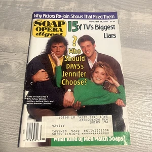 November 28, 1989 Soap Opera Digest TV's Biggest Liars Who Should Days Choose? - Picture 1 of 2