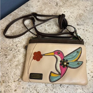 Chala Kolibri Beige Hellbraun Vegan Leder Handtasche Umhängetasche Neu - Bild 1 von 5