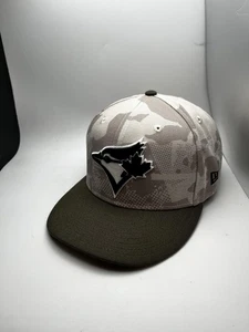 Toronto Blue Jays Mütze Kappe nicht verstellbar Herren 7 5/8 Tarnmuster MLB Baseball 59FIFTY New Era - Bild 1 von 5