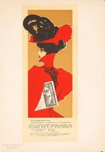 Vaclav Oliva Zlata Praha 1899 Stone Lithograph Maitres de l’Affiche Plate 176 - Picture 1 of 3