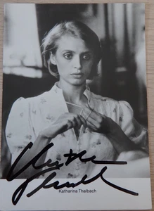 Autogramm deutsche Schauspielerin Synchronsprecherin Katharina Thalbach (124971) - Bild 1 von 2