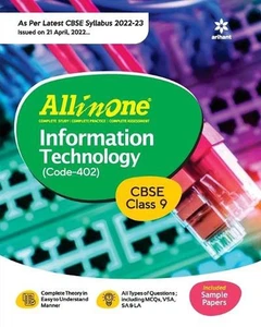 Cbse All in One Information Technology Class 9 2022-23 (as Per Latest Cbse Sylla - Picture 1 of 1