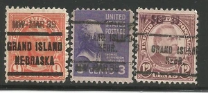 DATED PRECANCEL SOMEWHAT SCARCE MW HS'd GRAND ISLAND NEB ALL 1939 DATES - Picture 1 of 1