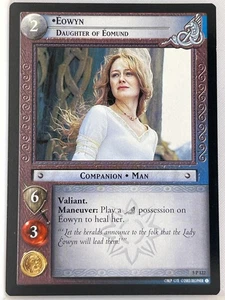 LORD OF THE RINGS TCG HELM'S DEEP RARE CARD 5P122 EOWYN lp - Picture 1 of 1