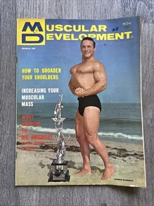 MUSCULAR DEVELOPMENT Bodybuilding Magazine GEORGE EIFERMAN MARCH 1967 VOL 4 # 3 - Picture 1 of 23