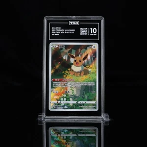 2025 Pokemon Chinese Gem Pack Volume 2 Eevee Art Rare 0115/15 TAG 10 Gem Mint - Bild 1 von 2
