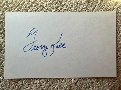 乔治·凯尔签名索引卡 d.09 红袜队老虎队亲笔签名名人堂签名保证 — 第 1/2 张图片