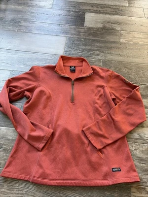 Kerrits Pullover Womens Medium Rust  Quarter Zip Long Sleeve Equestrian Shirt - Image 1 of 4