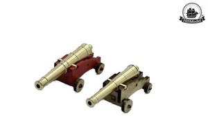 HMS Victory 1:75 - Pistole in ottone e carrozze in legno per I. e II. mazzo pistola - Foto 1 di 22