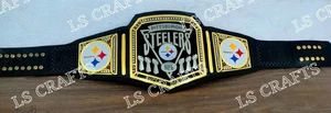 Pittsburgh Steelers 6 Times Championship Belt Adult Size 2MM Brass - Picture 1 of 5