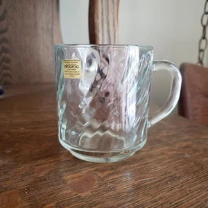 Neu ARCOROC France Klar Swirl Glas Kaffeebecher Tasse Ersatz - Bild 1 von 8