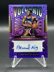 2024 Panini Obsidian Volcanic Purple #VS-KNG Bernard King Auto /49 Knicks - Picture 1 of 2