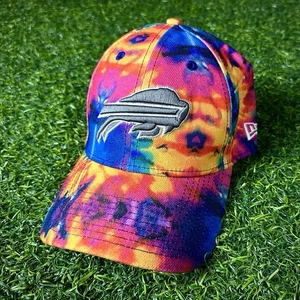 Selten! 2018 New Era NFL Crucial Catch Hat Buffalo Bills Tie Dye Cancer Gr. M/L - Bild 1 von 10