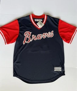 Ronald Acuna Jr Jersey Atlanta Braves MLB Majestic Players Wknd Sabanero Soy 13 - Picture 1 of 12
